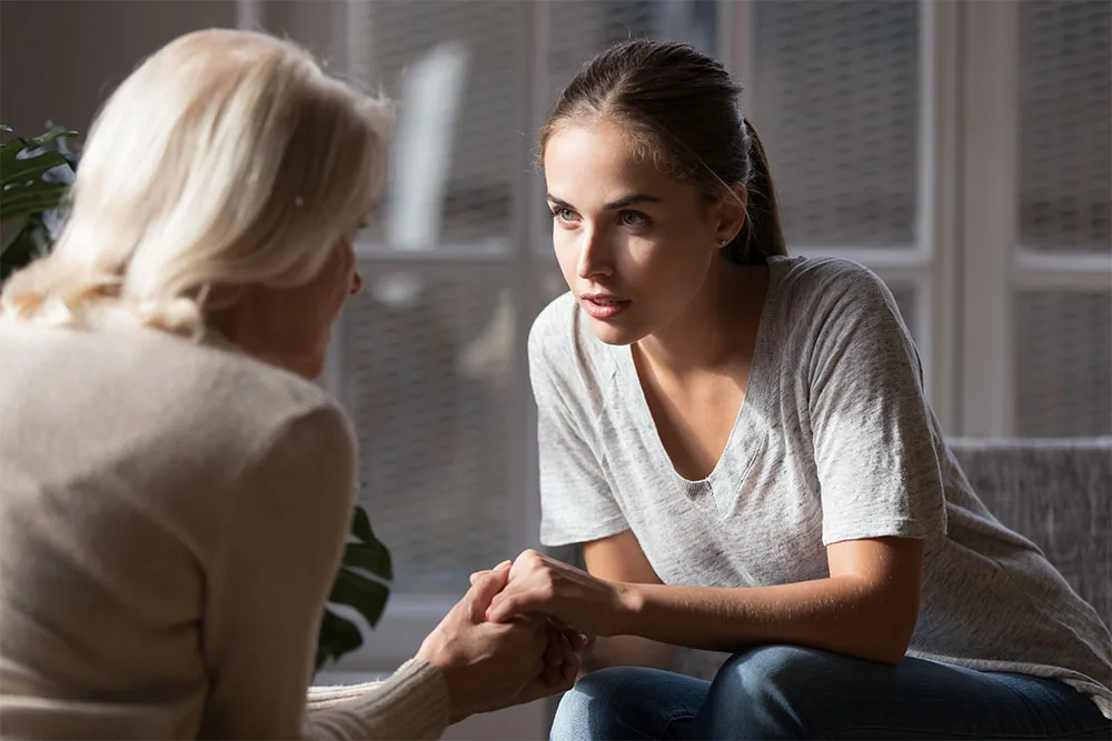 meaningful discussion with loved-one